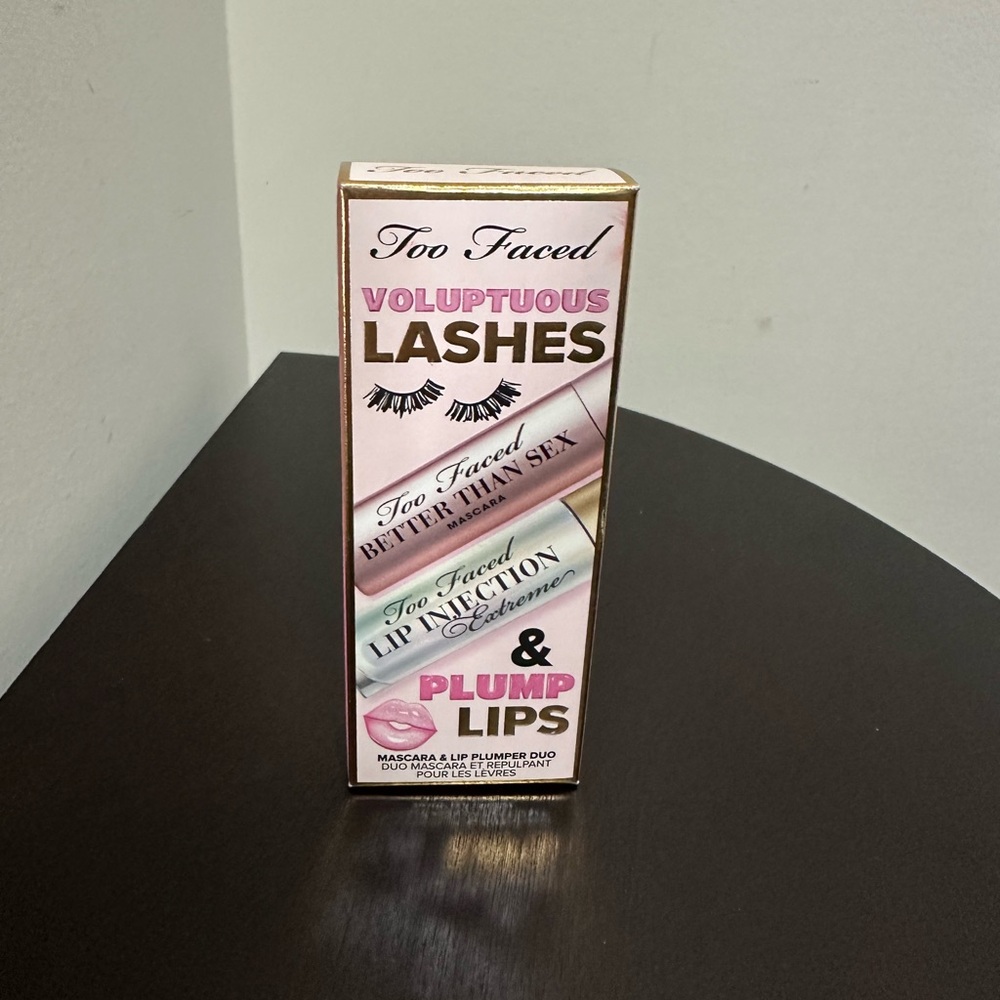 NEW TOO FACED VOLUPTUOUS LASHES AND PLUMP LIPS DUO